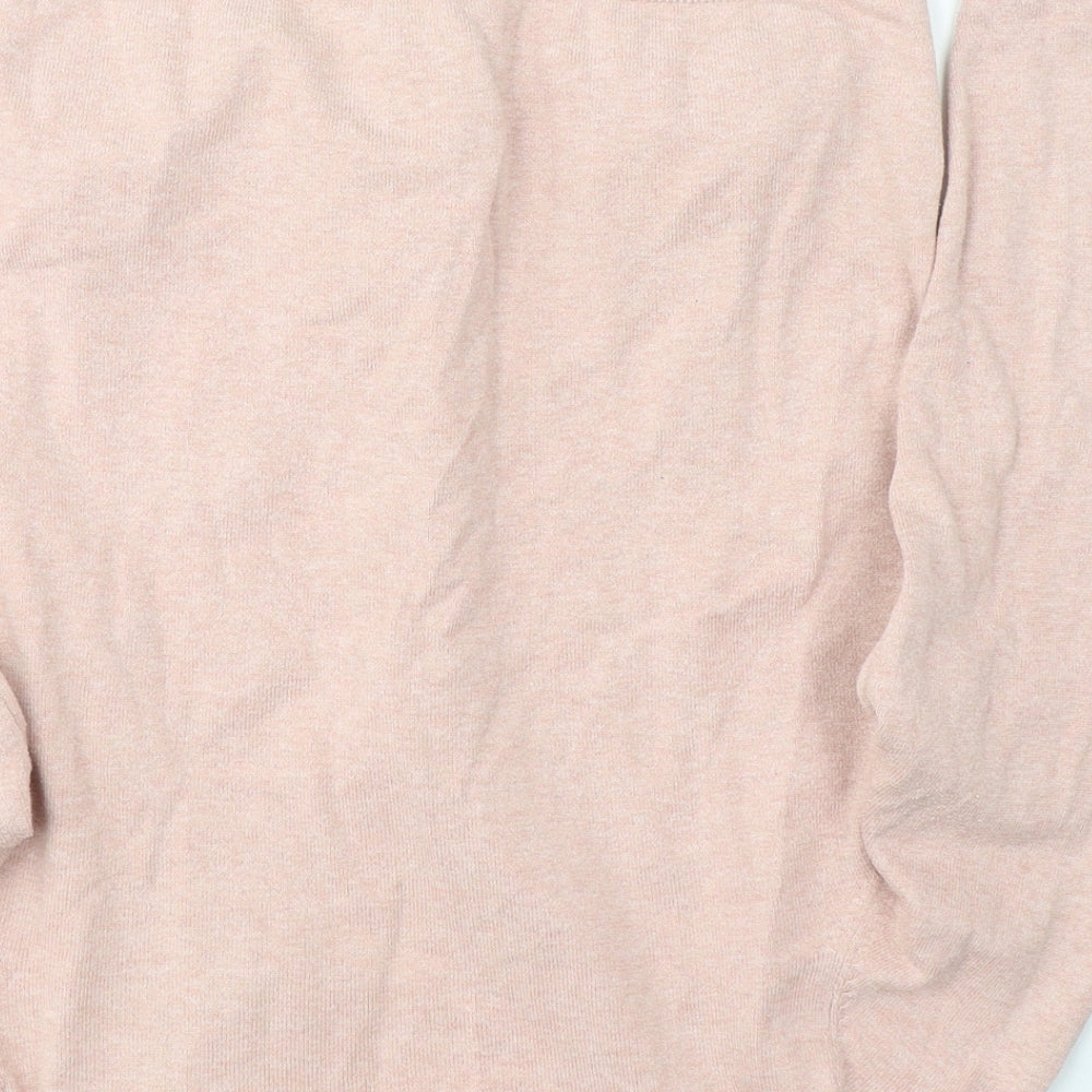 Atmosphere Womens Pink V-Neck  Polyester Cardigan Jumper Size 12