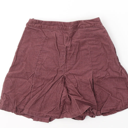 NEXT Girls Red  Cotton Trumpet Skirt Size 8 Years  Regular Zip