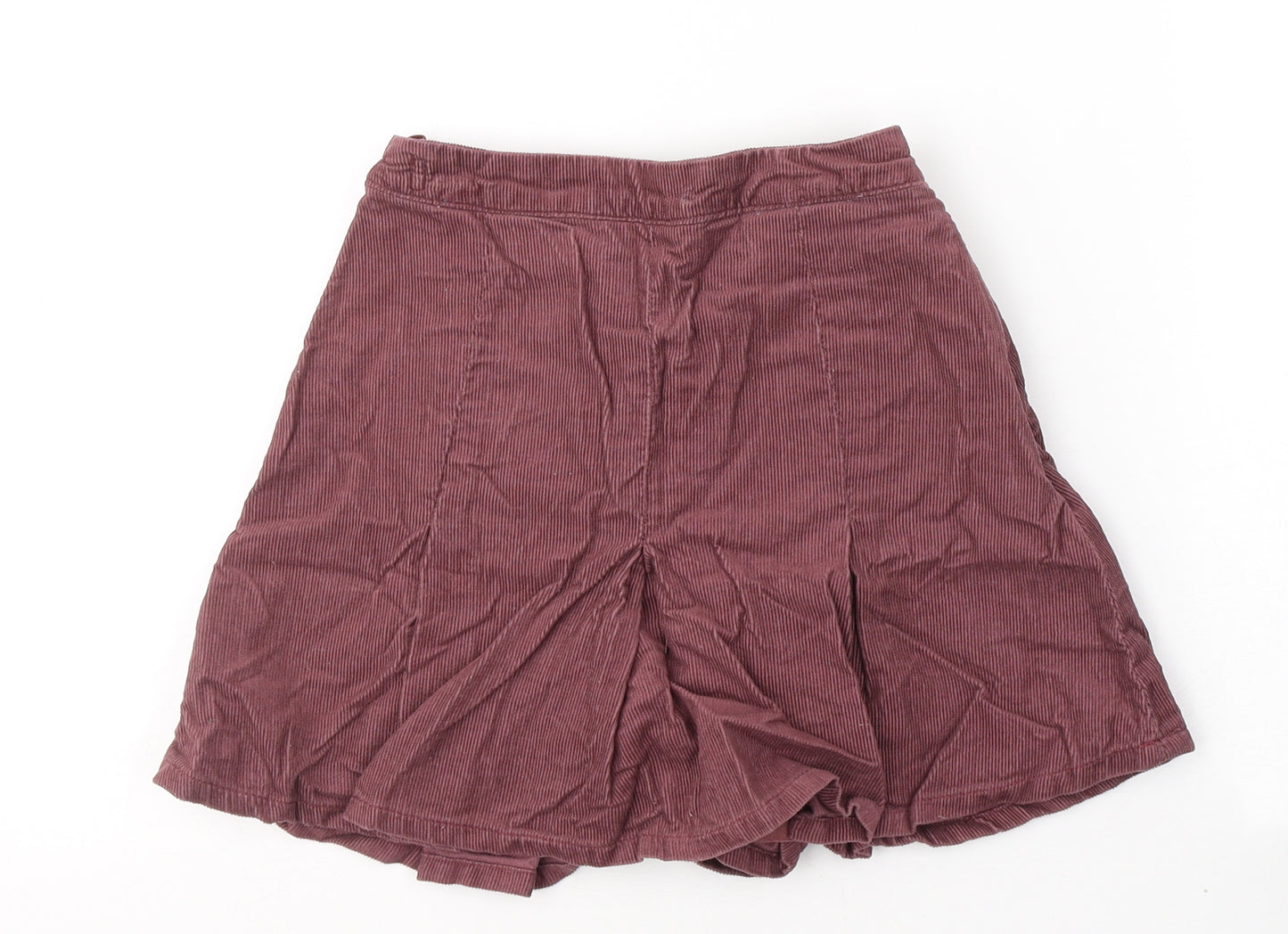 NEXT Girls Red  Cotton Trumpet Skirt Size 8 Years  Regular Zip