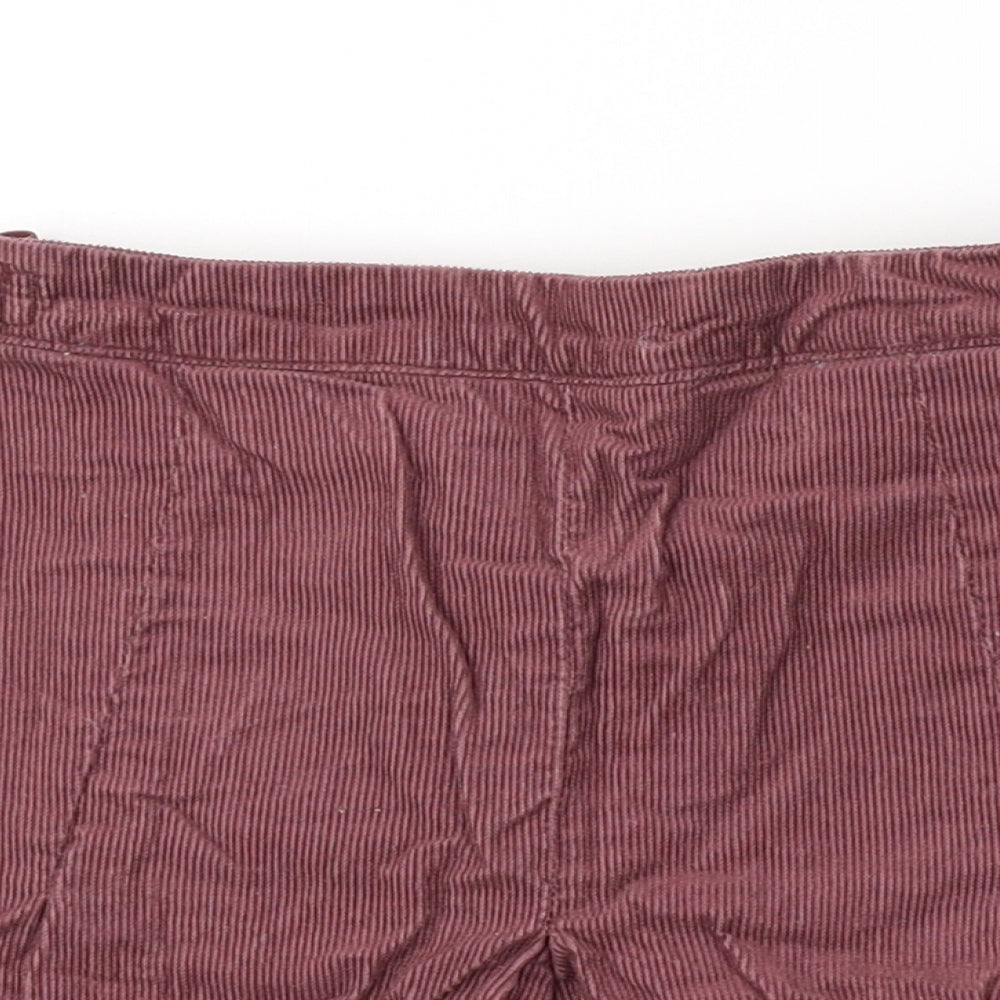 NEXT Girls Red  Cotton Trumpet Skirt Size 8 Years  Regular Zip
