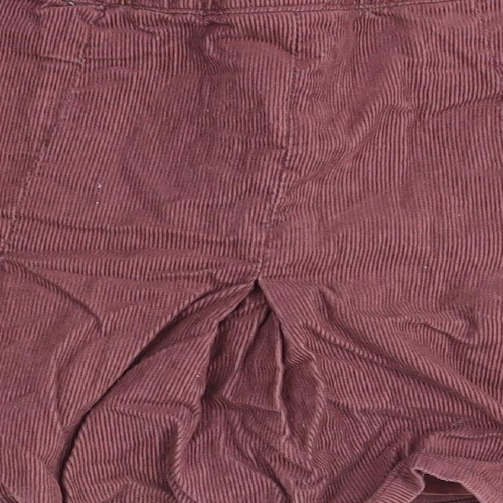 NEXT Girls Red  Cotton Trumpet Skirt Size 8 Years  Regular Zip