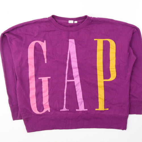 Gap Womens Purple  Cotton Pullover Sweatshirt Size M  Pullover