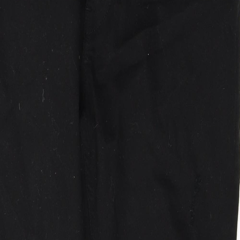 Denim & Co. Womens Black  Cotton Skinny Jeans Size 32 in L32 in Regular Button