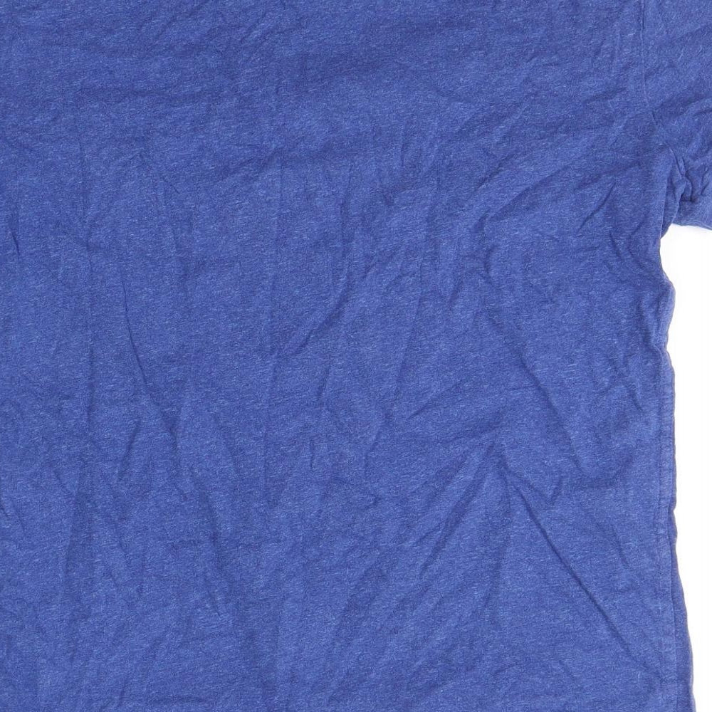 Superdry Mens Blue  Cotton  T-Shirt Size M Round Neck
