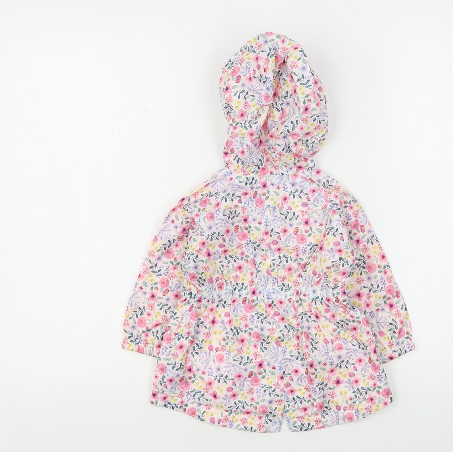 Primark Girls Multicoloured Floral  Rain Coat Coat Size 9-12 Months