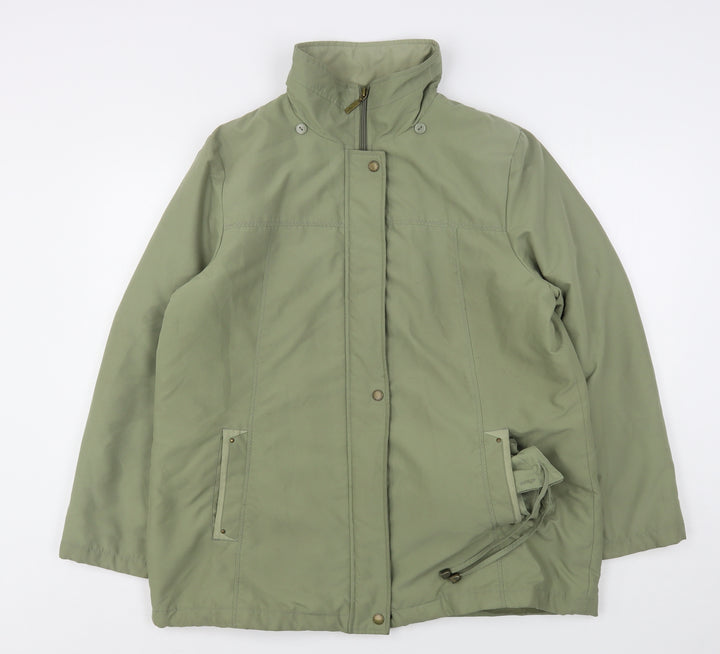 Bonmarché Womens Green   Overcoat Coat Size M