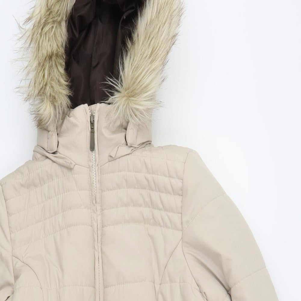 ESMARA Womens Beige   Rain Coat Coat Size 12