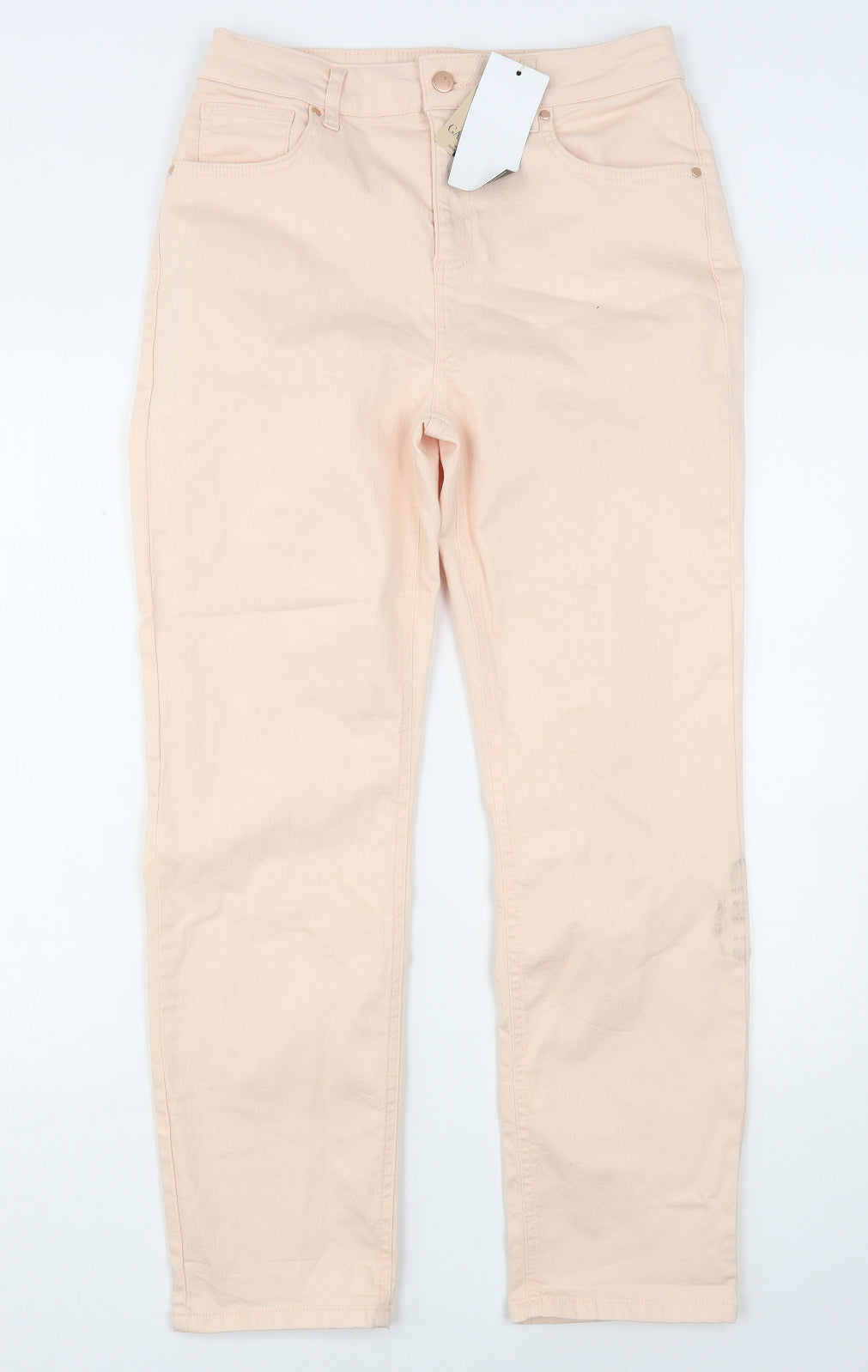 Gallery Womens Pink  Cotton Skinny Jeans Size 12 L28 in Regular