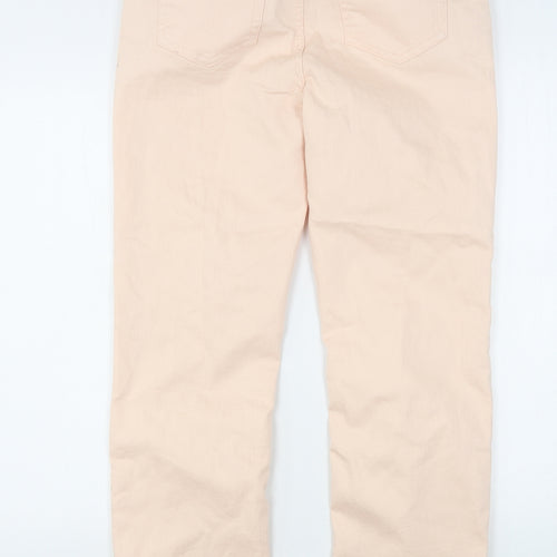 Gallery Womens Pink  Cotton Skinny Jeans Size 12 L28 in Regular