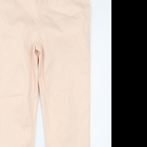 Gallery Womens Pink  Cotton Skinny Jeans Size 12 L28 in Regular