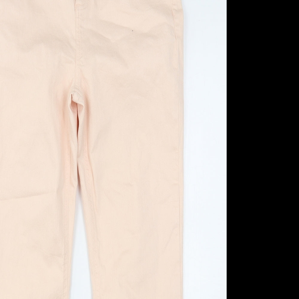 Gallery Womens Pink  Cotton Skinny Jeans Size 12 L28 in Regular