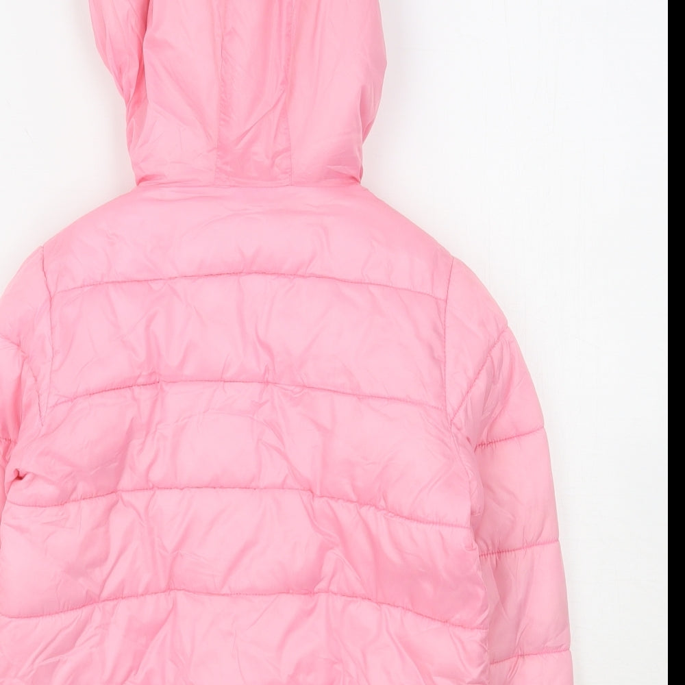 NEXT Girls Pink   Puffer Jacket Jacket Size 5-6 Years