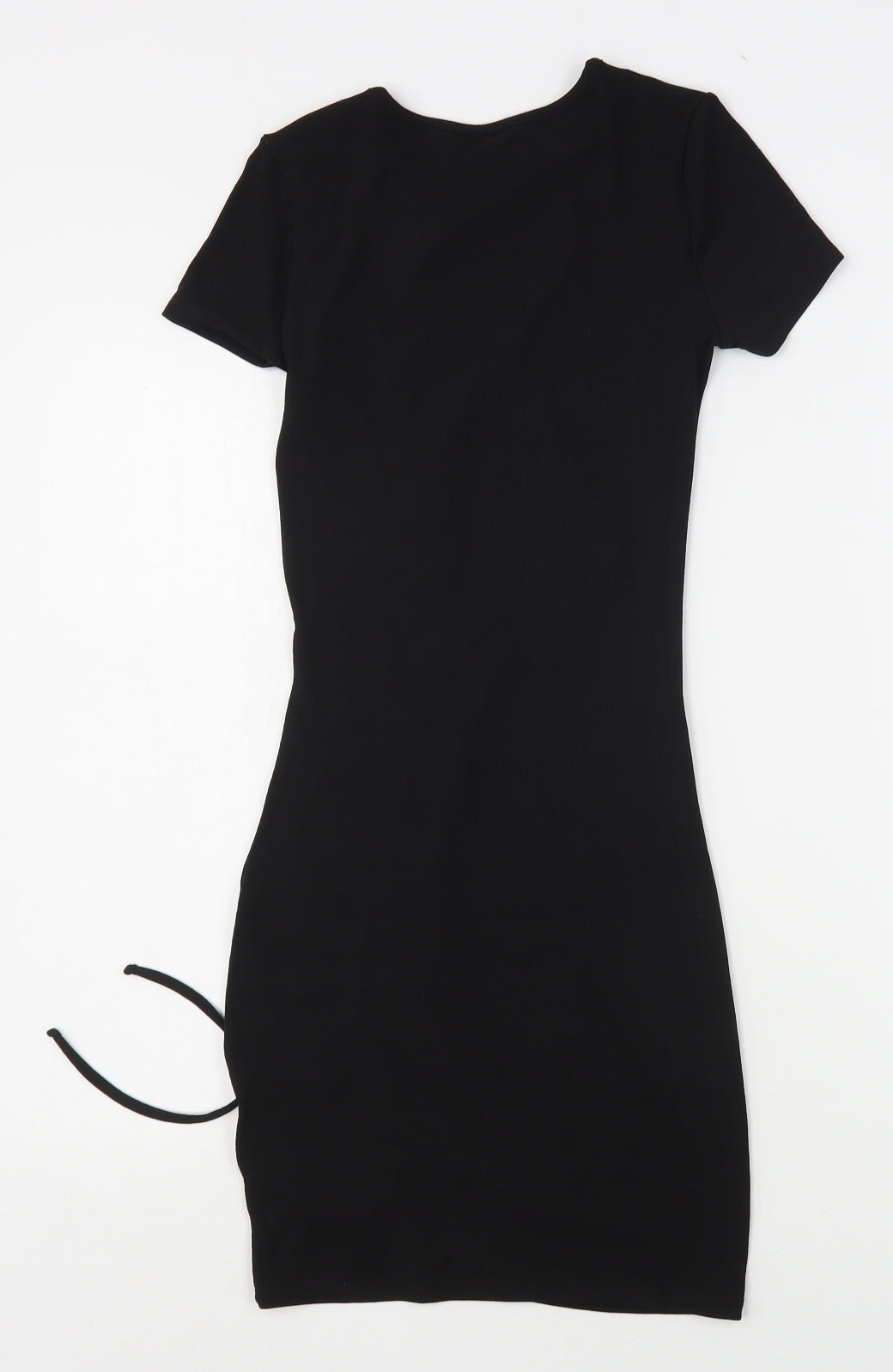 H&M Womens Black  Polyester Bodycon  Size XS  Round Neck