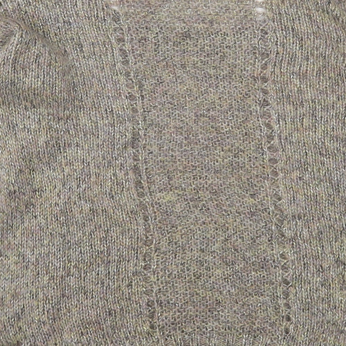 RJR.John Rocha Womens Brown Round Neck  Acrylic Pullover Jumper Size 8