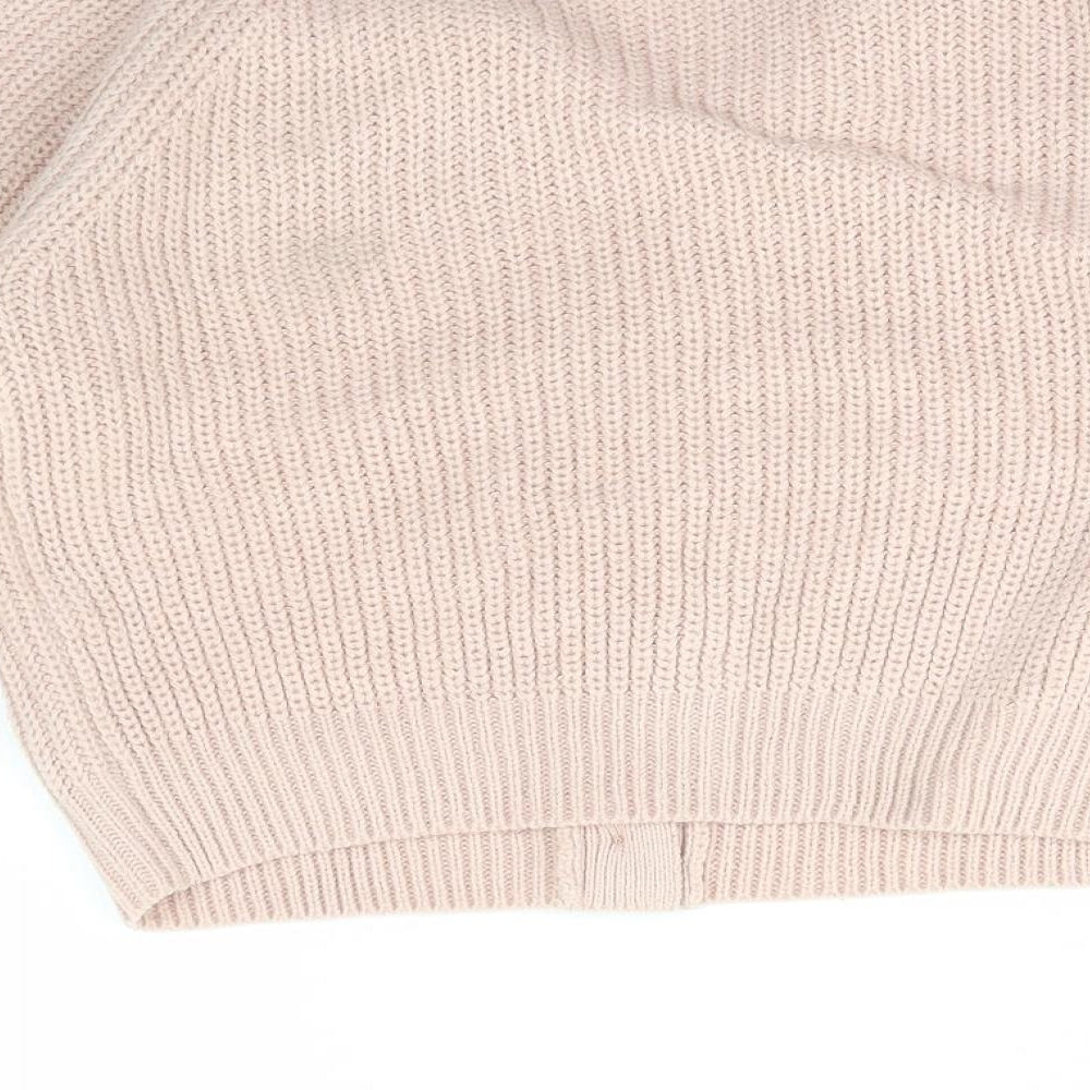 New Look Girls Pink V-Neck  Acrylic Cardigan Jumper Size 14-15 Years  Button - 915