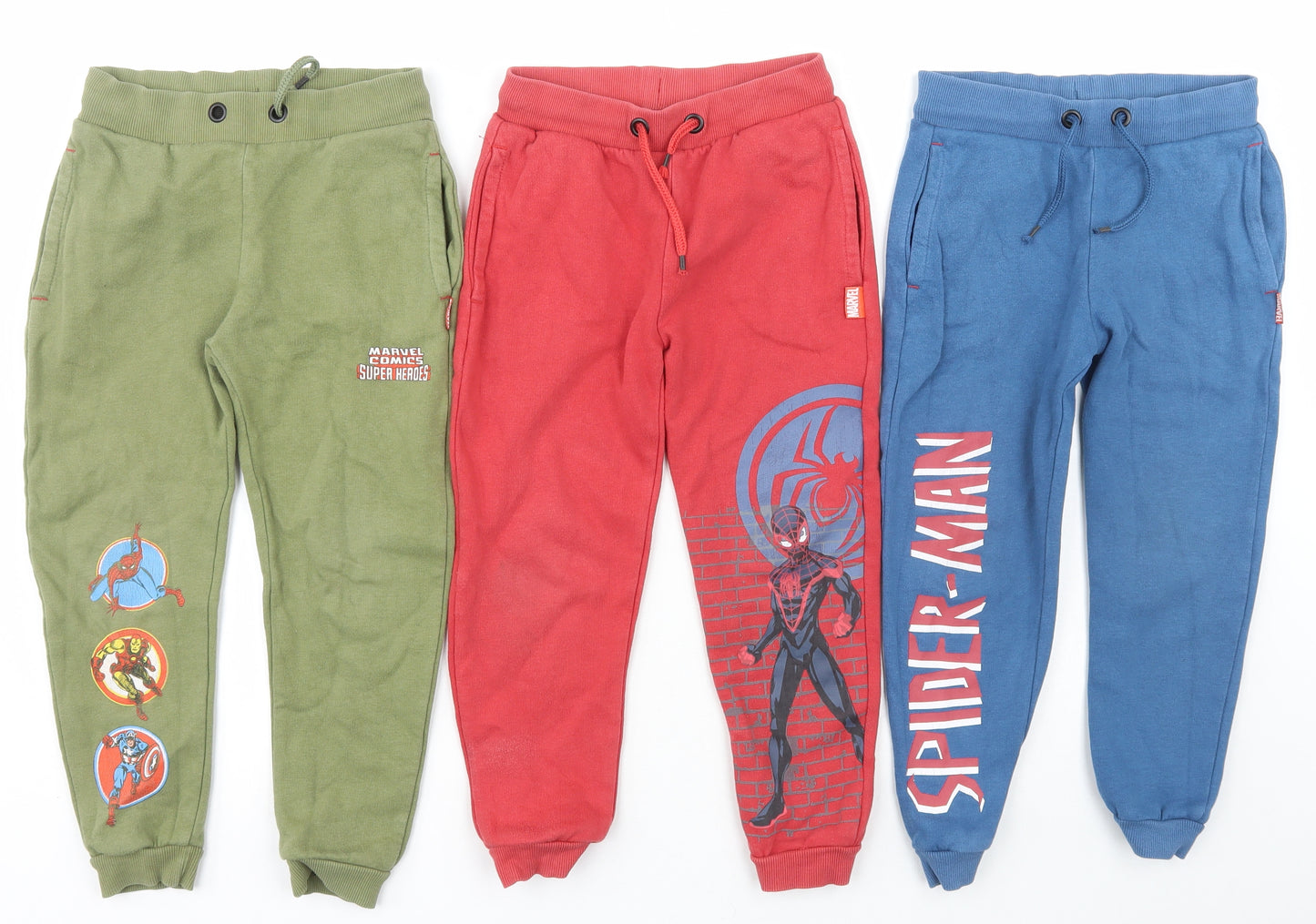 Marks and Spencer Boys Multicoloured Geometric Cotton  Pyjama Pants Size 4-5 Years   - Marvel Spider Man