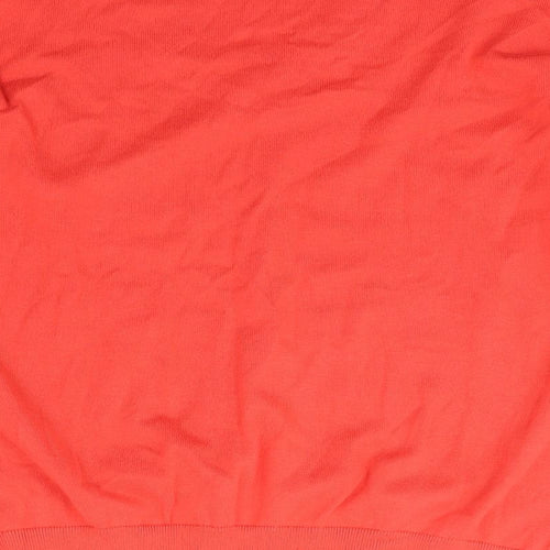 Dunnes Stores Womens Red V-Neck  Cotton Pullover Jumper Size M