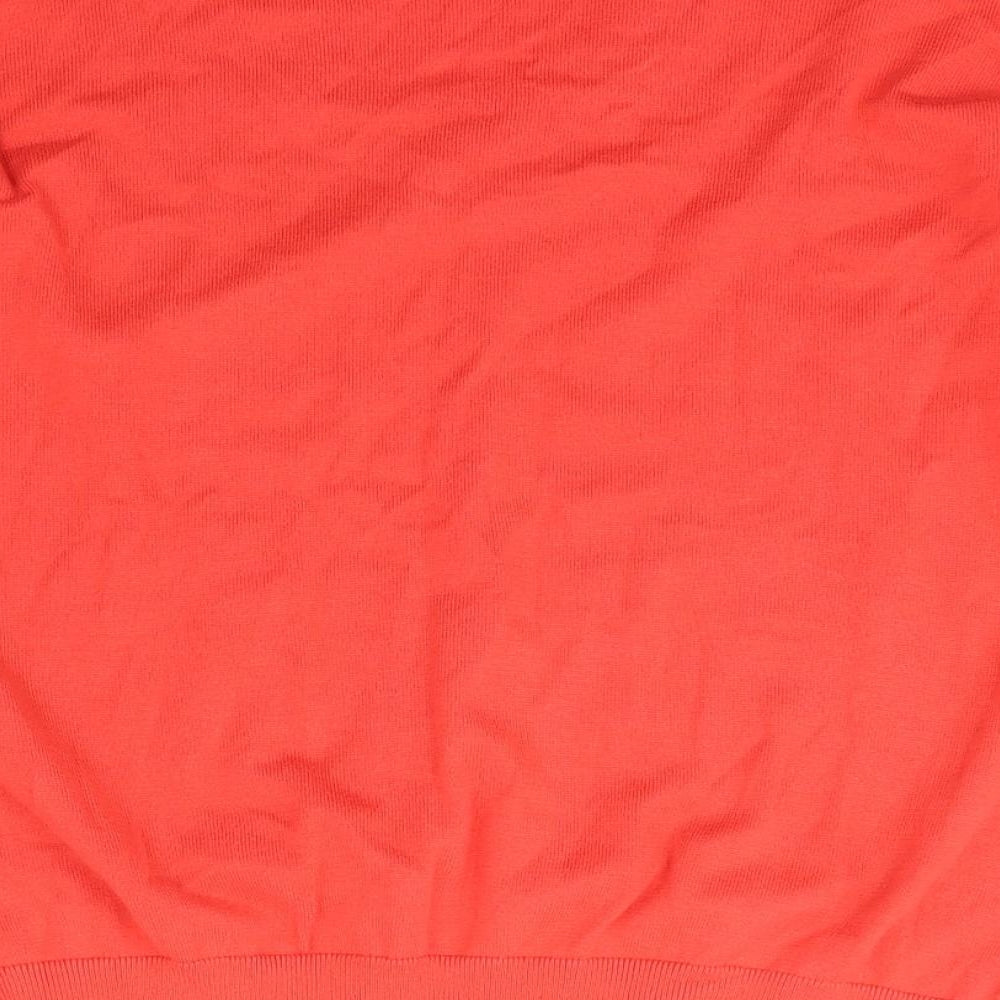 Dunnes Stores Womens Red V-Neck  Cotton Pullover Jumper Size M
