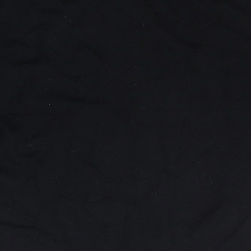 Dunnes Stores Womens Black Crew Neck Camouflage Viscose Pullover Jumper Size L