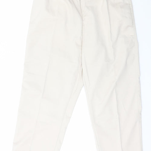 JBC Weaves Womens Beige  Polyester Carrot Trousers Size 42 L27 in Regular Button