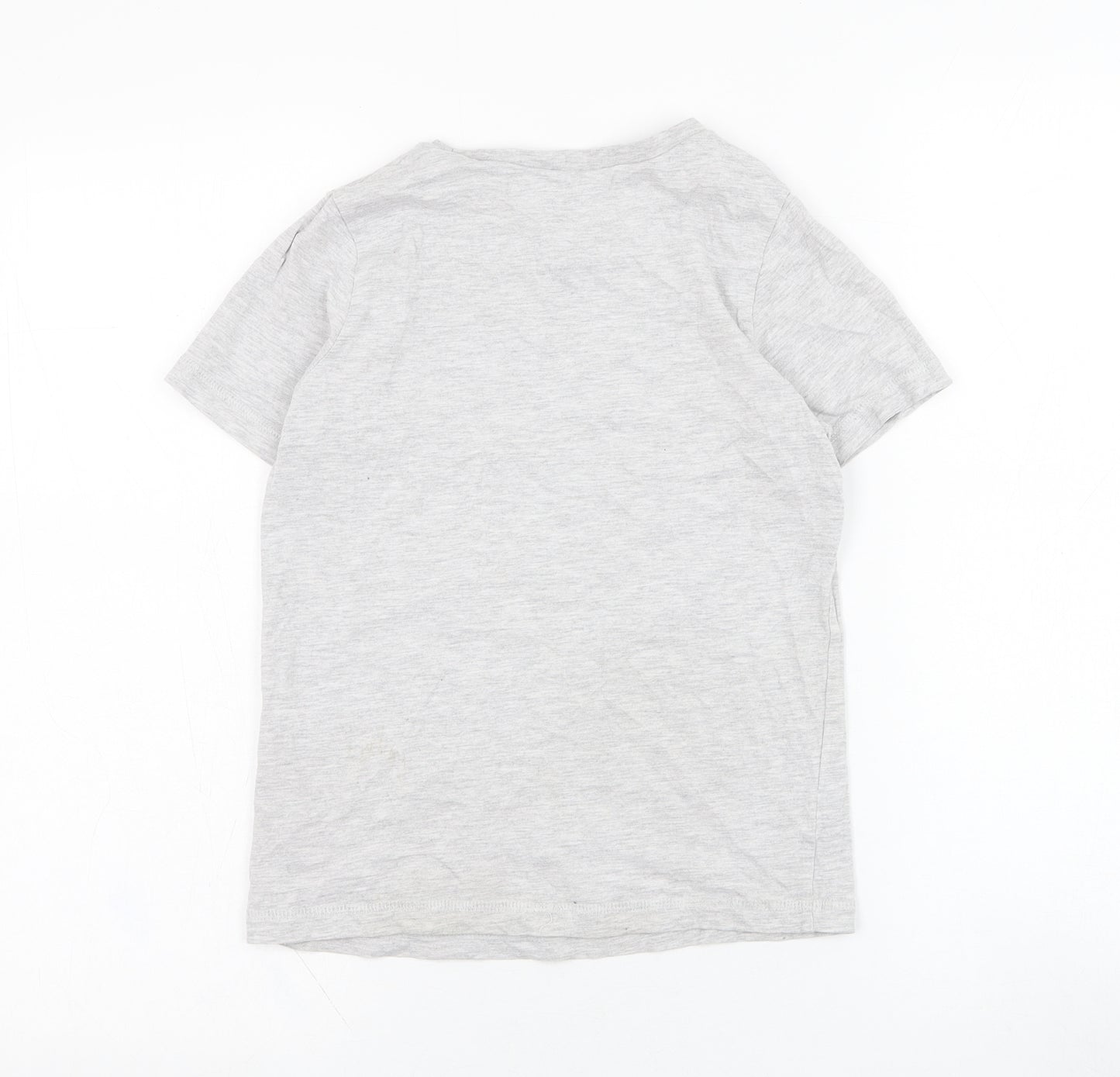 George Boys Grey  Cotton Basic T-Shirt Size 8-9 Years Round Neck Pullover - Endless Vibes