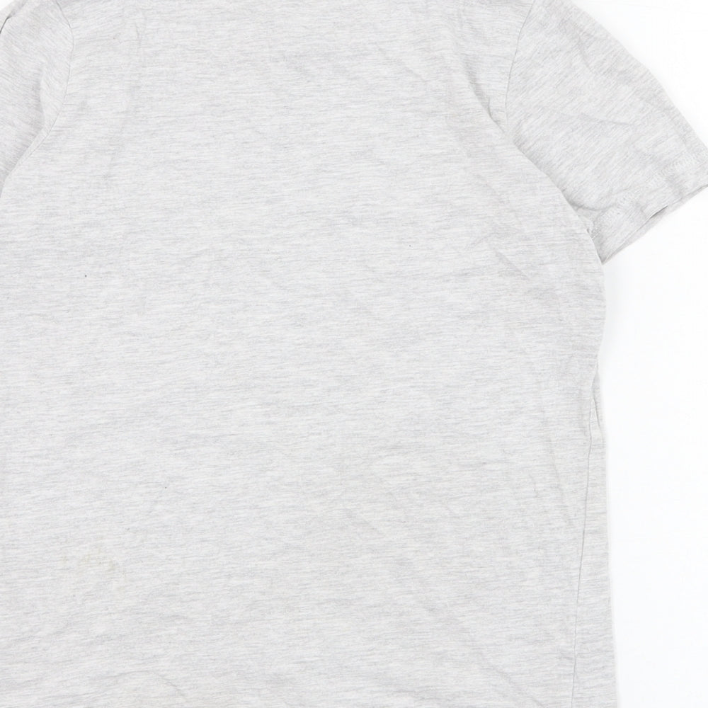 George Boys Grey  Cotton Basic T-Shirt Size 8-9 Years Round Neck Pullover - Endless Vibes
