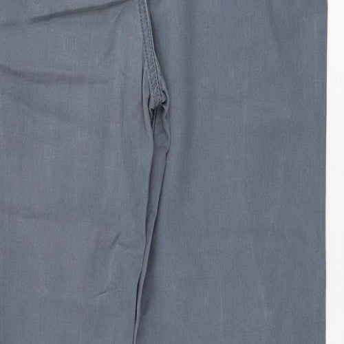 Fat Face Mens Blue  Cotton Chino Trousers Size 32 in L31 in Regular Zip
