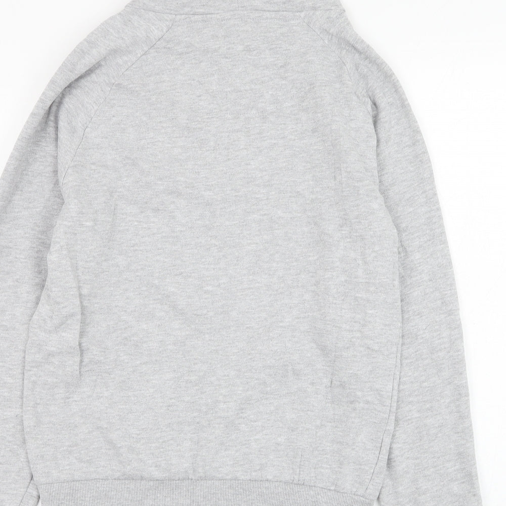 Dunnes Stores Mens Grey  Cotton Pullover Hoodie Size XS   - Christmas