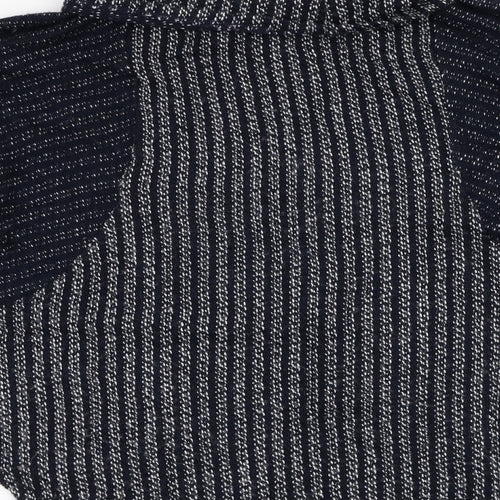 Stock Shop Womens Blue Roll Neck  Acrylic Pullover Jumper Size S
