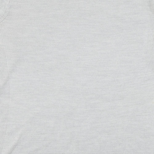 Primark Womens Grey Round Neck  Acrylic Pullover Jumper Size 12