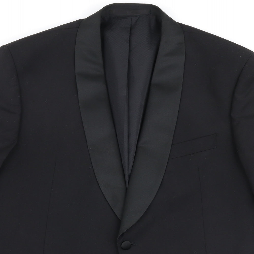 Marks and Spencer Mens Black  Polyester Jacket Suit Jacket Size M