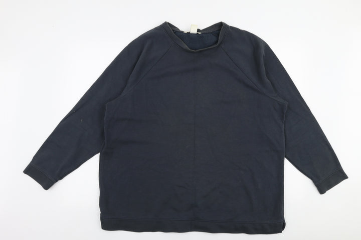 H&M Mens Blue  Cotton Pullover Sweatshirt Size L