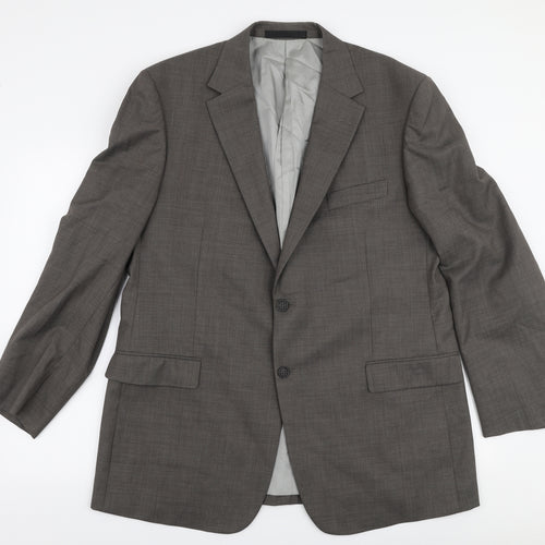 Marks and Spencer Mens Grey  Viscose Jacket Suit Jacket Size M