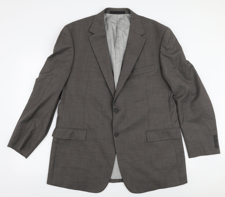 Marks and Spencer Mens Grey  Viscose Jacket Suit Jacket Size M