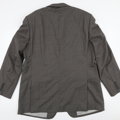 Marks and Spencer Mens Grey  Viscose Jacket Suit Jacket Size M