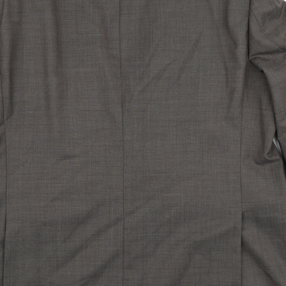 Marks and Spencer Mens Grey  Viscose Jacket Suit Jacket Size M