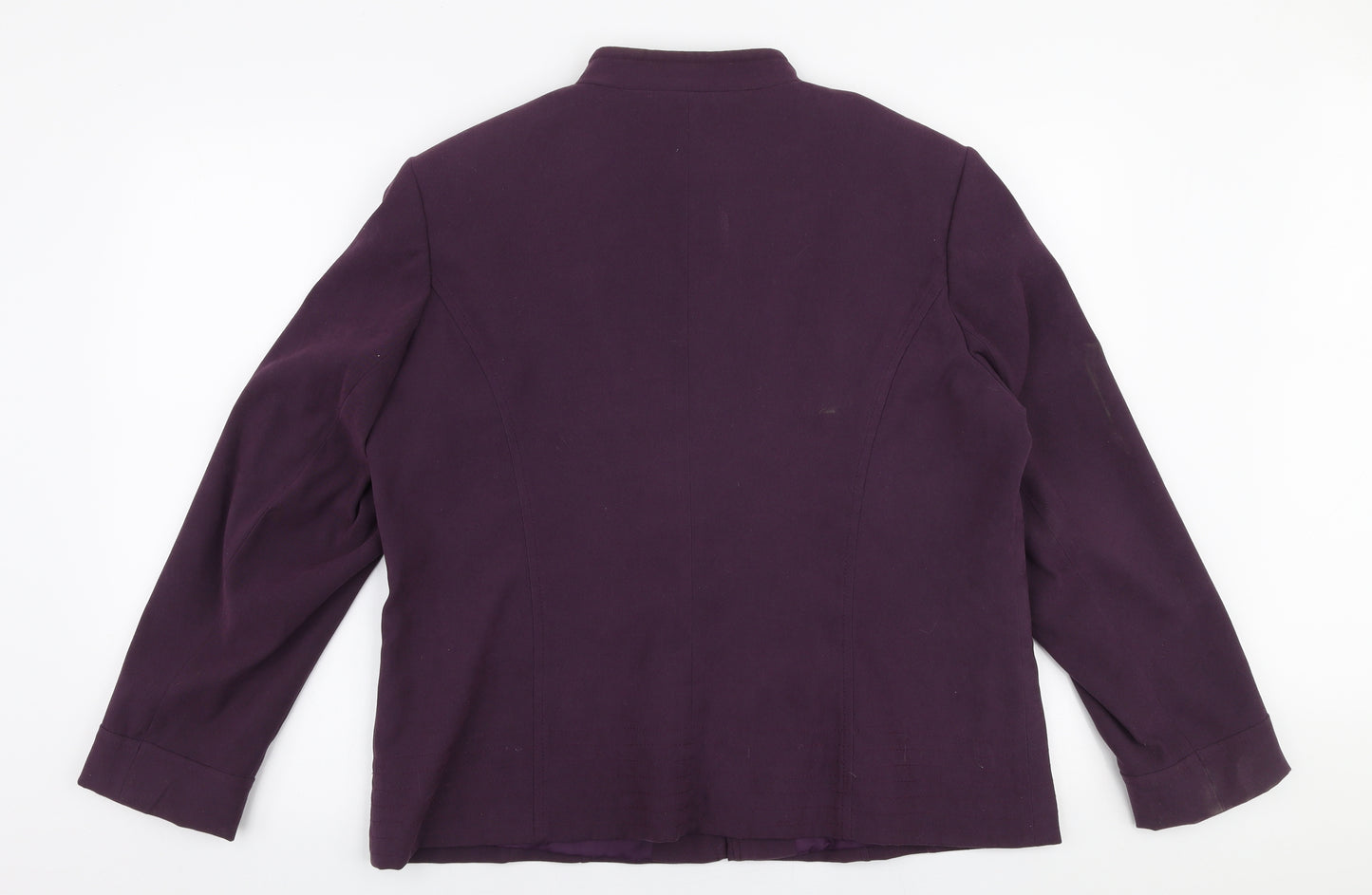 Bonmarche Womens Purple   Jacket  Size 18  Zip