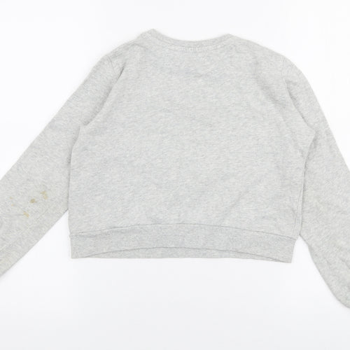 H&M Girls Grey  Cotton Pullover Sweatshirt Size 9-10 Years  Pullover - I love dreaming