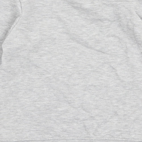 George Girls Grey  Cotton Pullover Sweatshirt Size 6-7 Years  Pullover