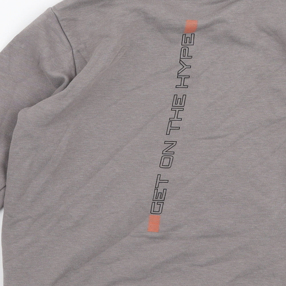 George Boys Grey  Cotton Pullover Sweatshirt Size 5-6 Years  Pullover - Tiger