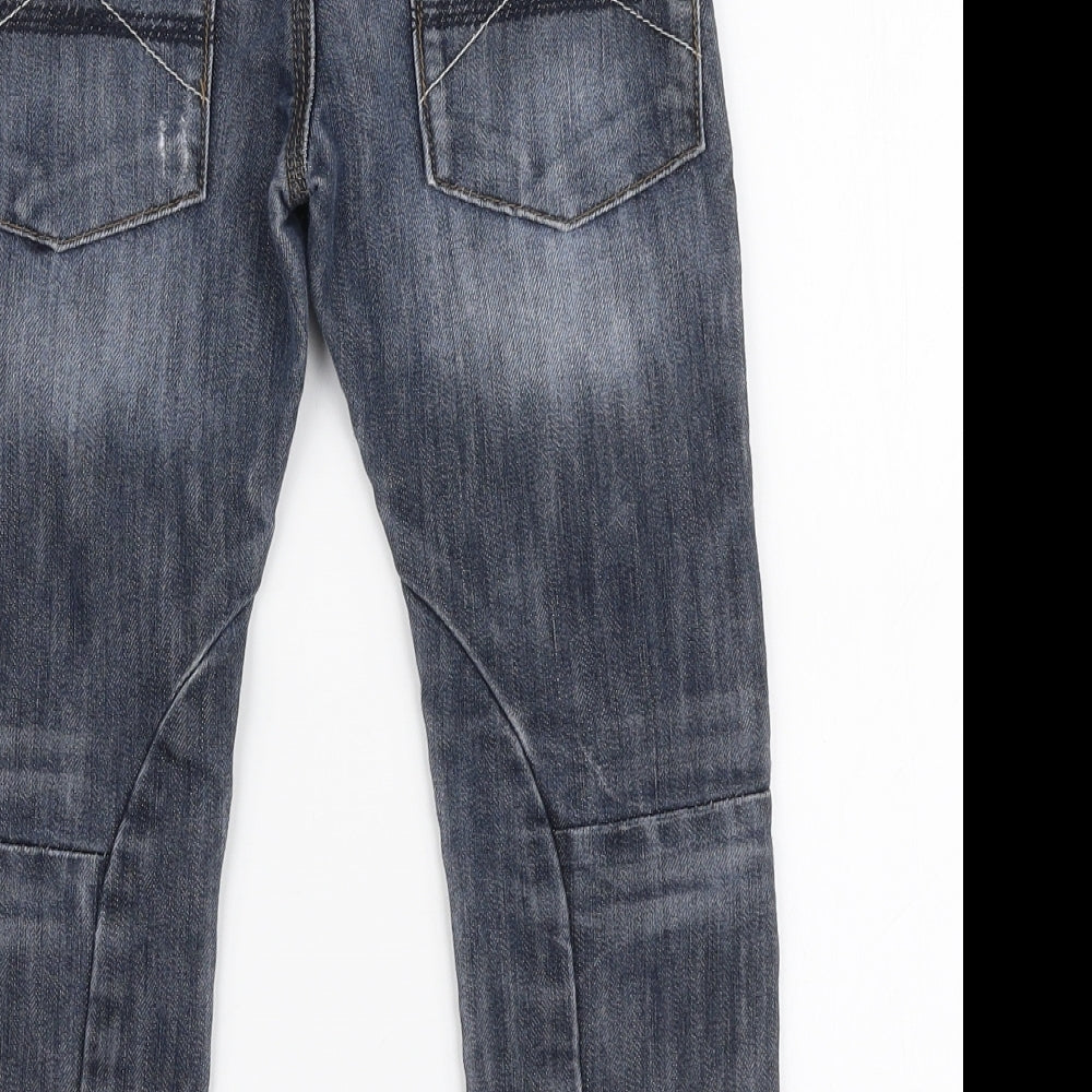 NEXT Boys Blue  Cotton Skinny Jeans Size 4-5 Years  Slim Pullover