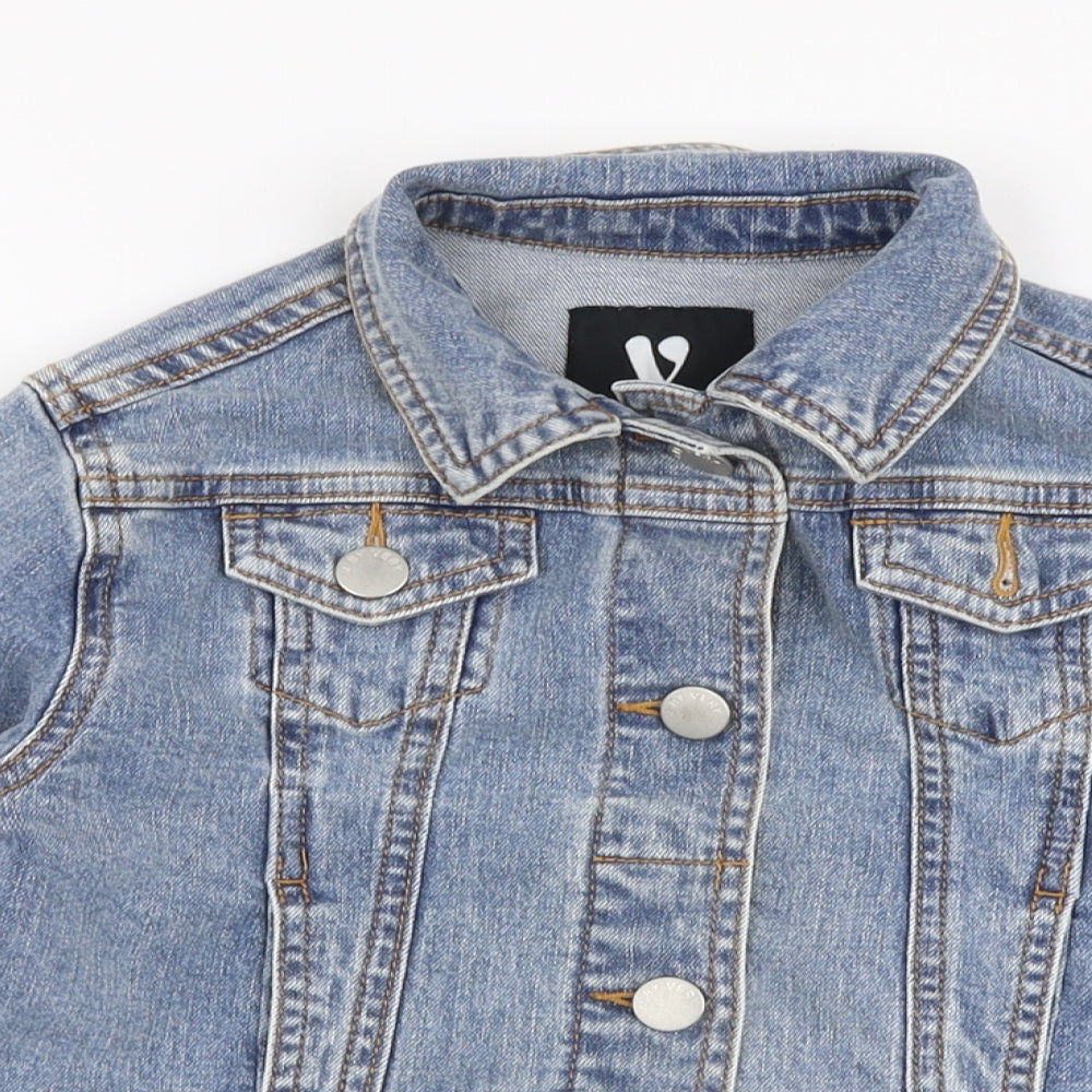 Very Girls Blue   Jacket  Size 7 Years  Button