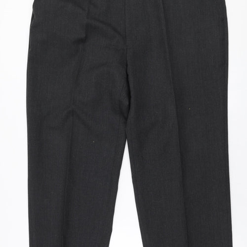 Sensia Rossi Mens Grey  Wool Trousers  Size 41 in L28 in Regular Zip