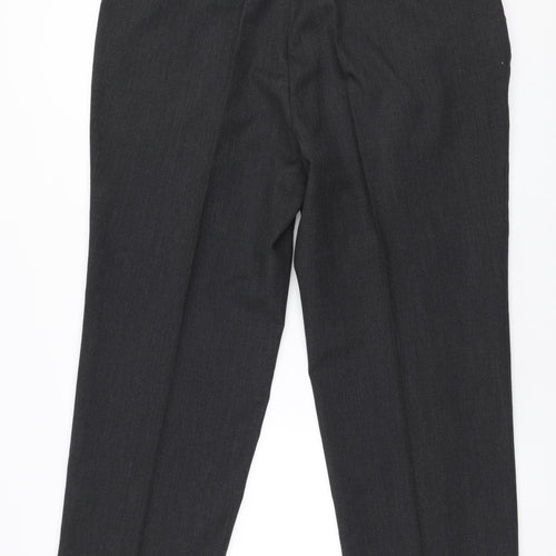 Sensia Rossi Mens Grey  Wool Trousers  Size 41 in L28 in Regular Zip