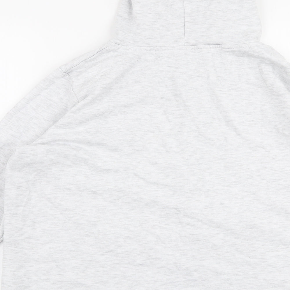 Dunnes Stores Womens Grey  Cotton Full Zip Hoodie Size L  Zip