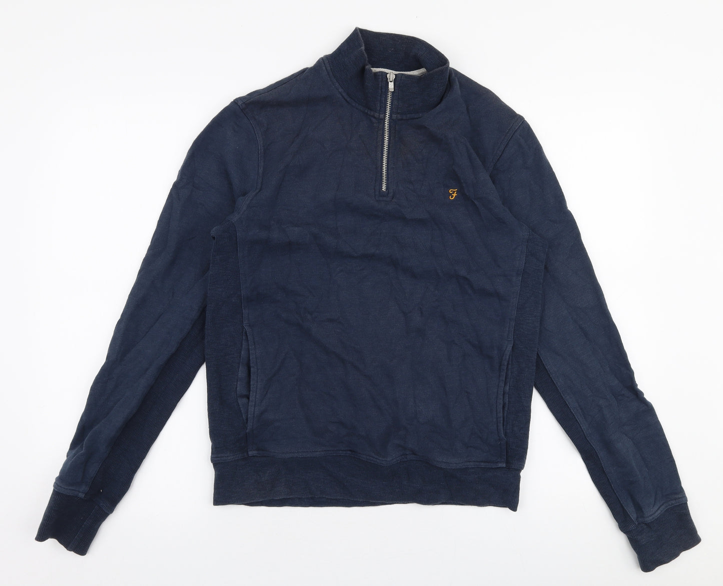 Farah Mens Blue  Cotton Pullover Sweatshirt Size XS