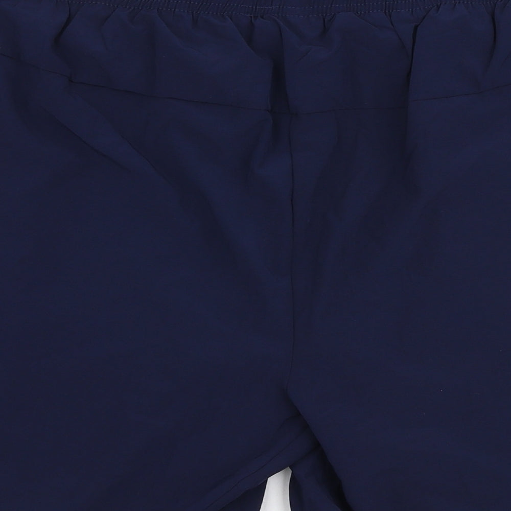 MP Mens Blue  Polyester Sweat Shorts Size L L7 in Regular Drawstring