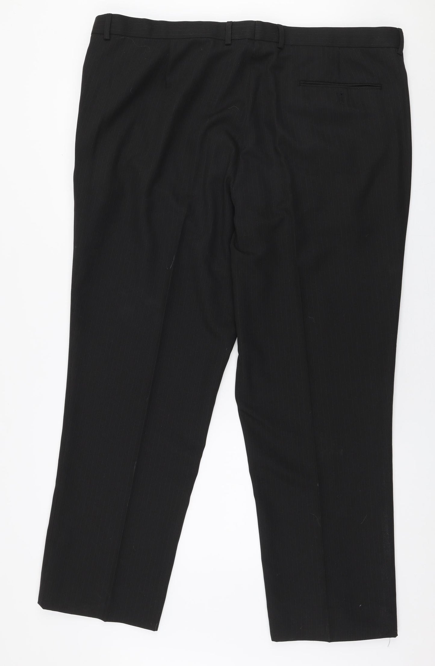 Taylor & Wright Mens Black  Polyester Trousers  Size 42 in L30 in Regular Zip