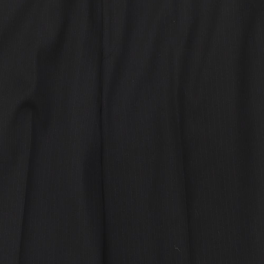 Taylor & Wright Mens Black  Polyester Trousers  Size 42 in L30 in Regular Zip