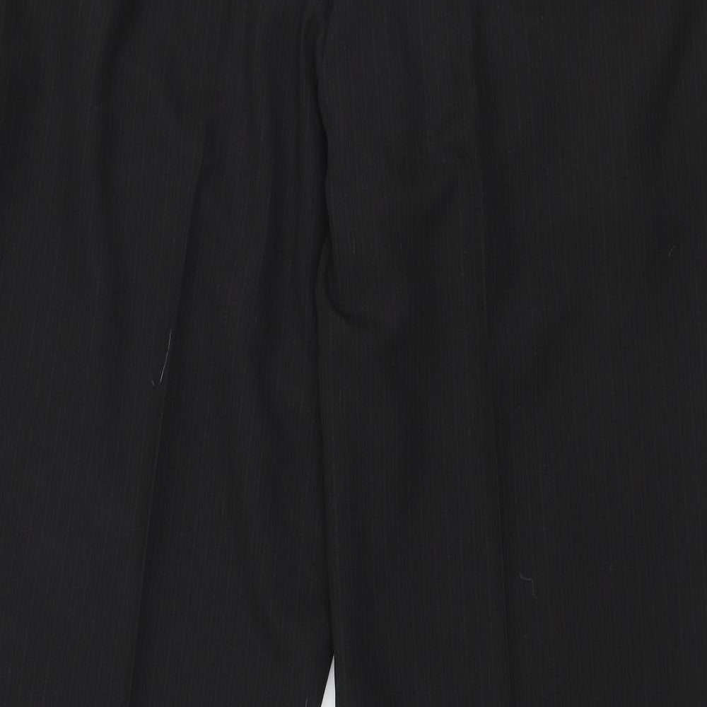 Taylor & Wright Mens Black  Polyester Trousers  Size 42 in L30 in Regular Zip